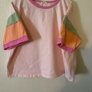 Easel Pink and Multicolor Kids' T-Shirt
